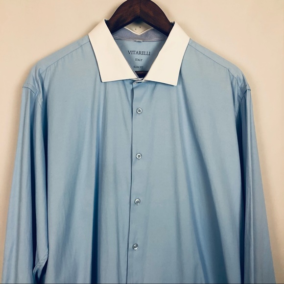 VITARELLI | 600-6 | STRIPE PRINT SUPER STRETCH BUTTON UP